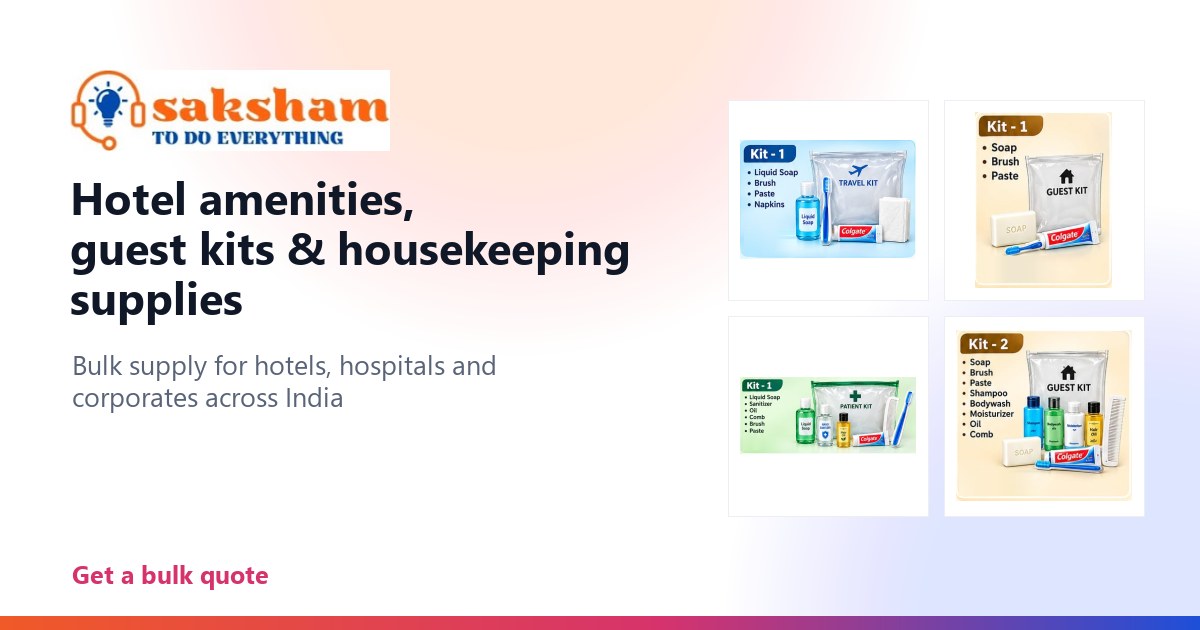 Hotel Tissue & Paper Supplies in Bulk | Saksham